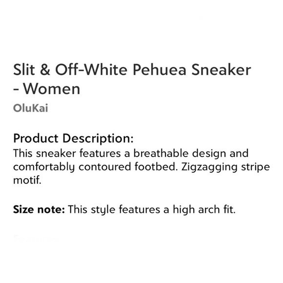 OluKai Slip On & Off-White Pehuea Sneakers Women’s Size 11 Fold Down Heel NEW - Picture 5 of 9